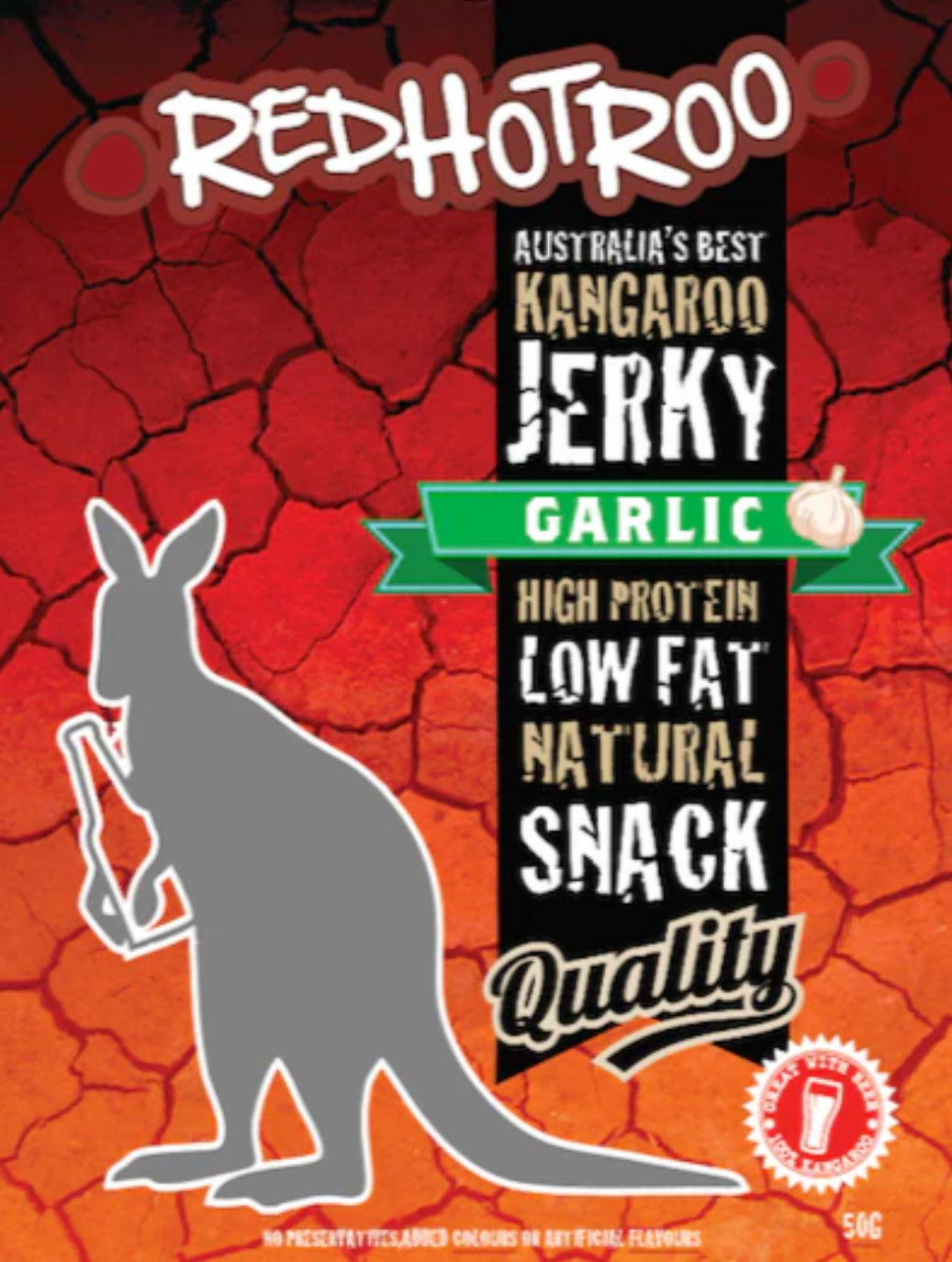 Kangaroo Jerky -Garlic